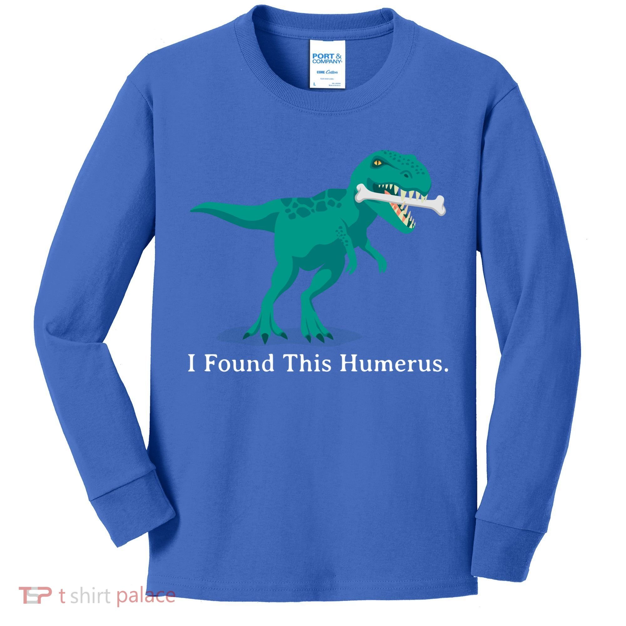 Funny Halloween Dinosaur I Found This Humerus Costume Gift Kids Long Sleeve Shirt