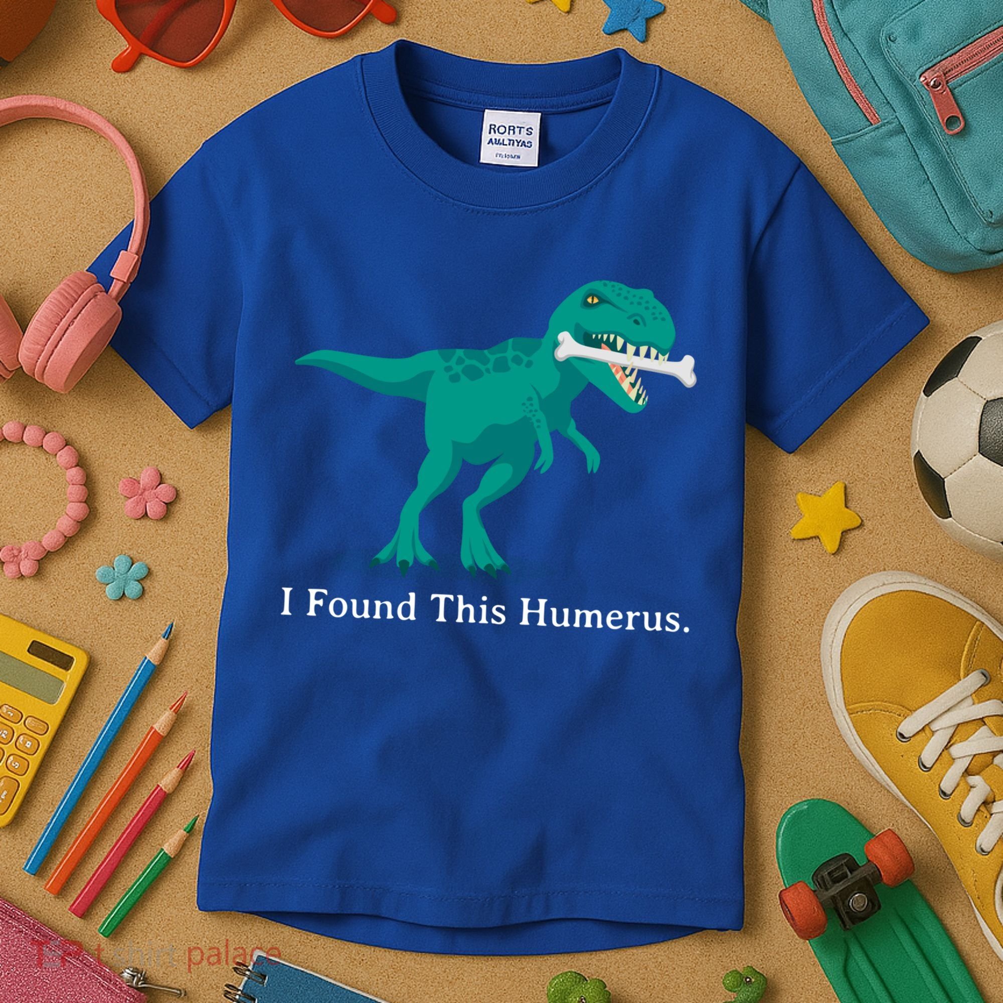 Funny Halloween Dinosaur I Found This Humerus Costume Gift Kids T-Shirt