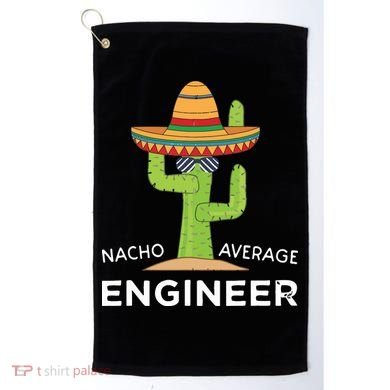 Fun Hilarious Engineering Humor Funny Saying Engineer Golf Towel
