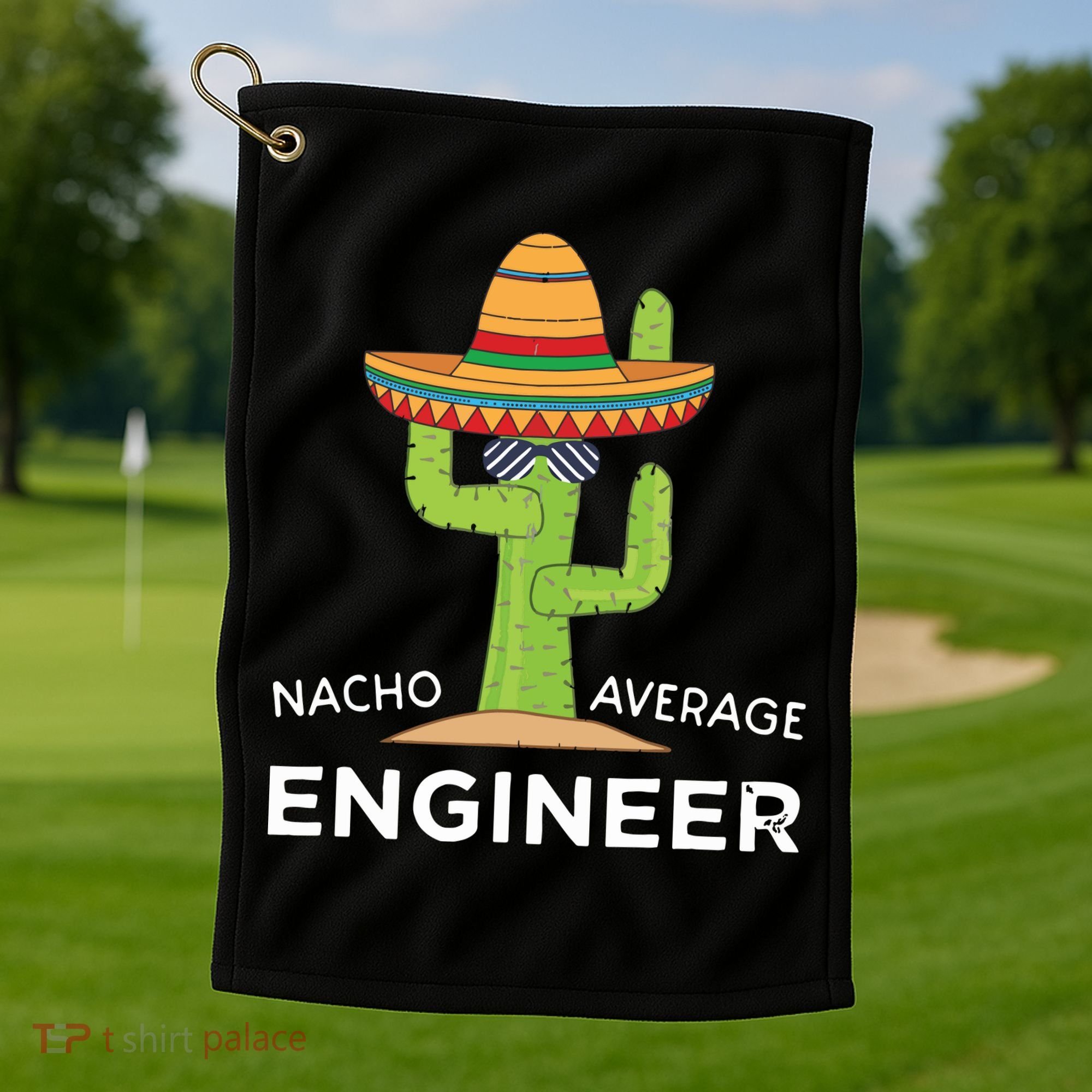 Fun Hilarious Engineering Humor Funny Saying Engineer Golf Towel