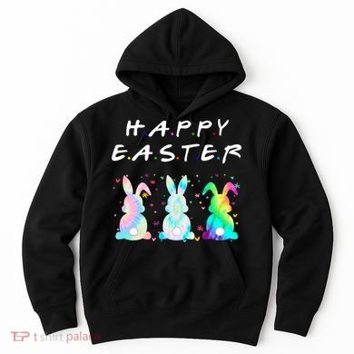 Friends Happy Easter Colorful Bunnies Hoodie