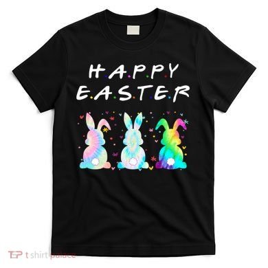 Friends Happy Easter Colorful Bunnies T-Shirt