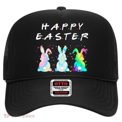 Friends Happy Easter Colorful Bunnies Hat