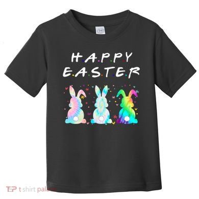 Friends Happy Easter Colorful Bunnies Toddler T-Shirt
