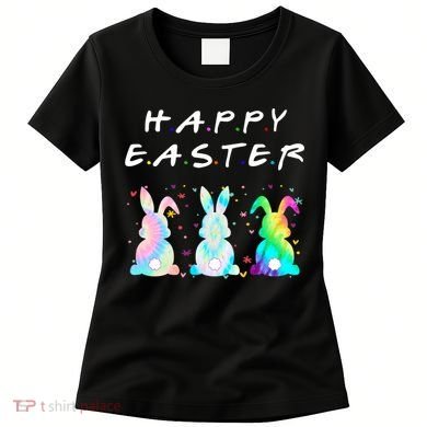 Friends Happy Easter Colorful Bunnies Women's T-Shirt