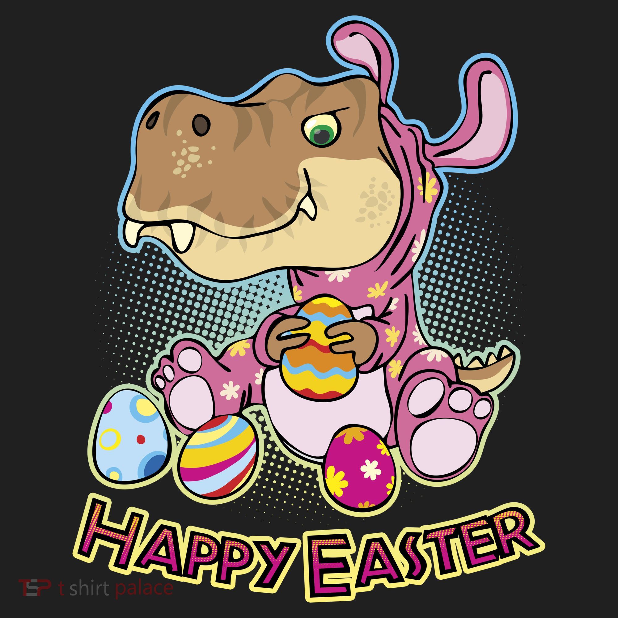 Funny Happy Easter Dinosaur Easter Bunny Costume Women's Sweatshirt
