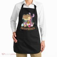Funny Happy Easter Dinosaur Easter Bunny Costume Apron thumb 2