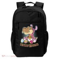 Funny Happy Easter Dinosaur Easter Bunny Costume Backpack thumb 0