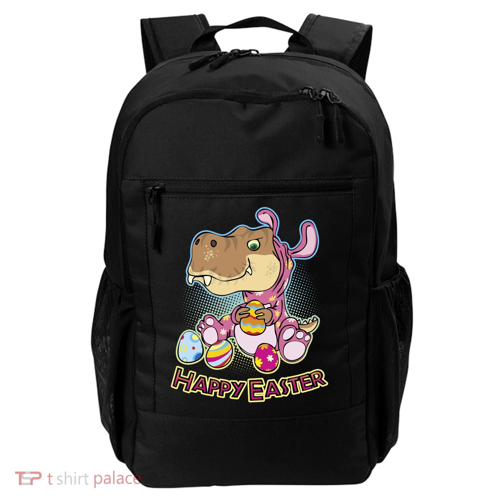 Funny Happy Easter Dinosaur Easter Bunny Costume Backpack