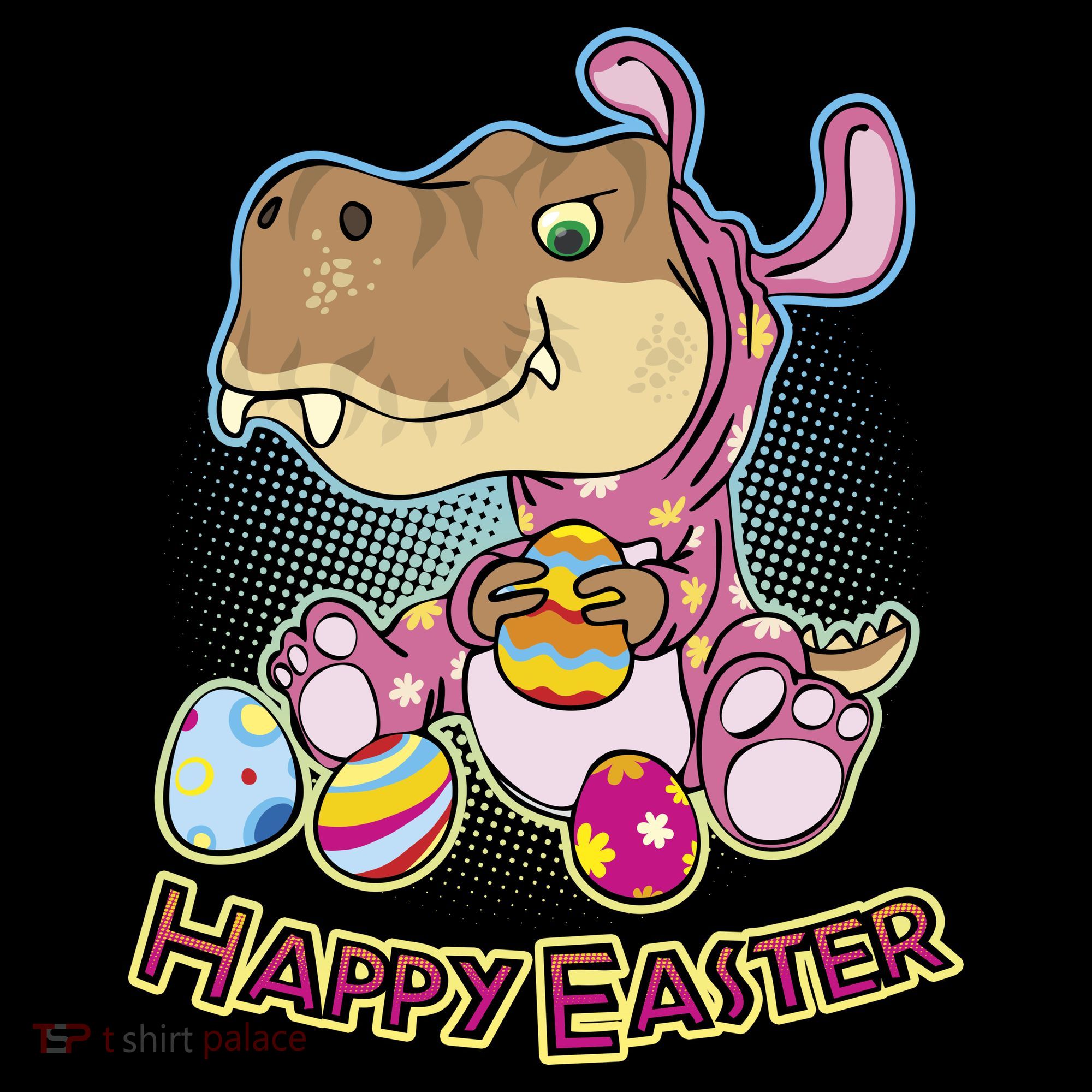 Funny Happy Easter Dinosaur Easter Bunny Costume Bucket Hat