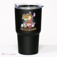Funny Happy Easter Dinosaur Easter Bunny Costume Tumbler thumb 0