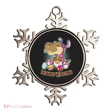 Funny Happy Easter Dinosaur Easter Bunny Costume Ornament