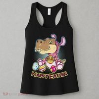 Funny Happy Easter Dinosaur Easter Bunny Costume Women's Tank Top thumb 3