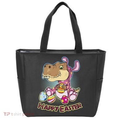 Funny Happy Easter Dinosaur Easter Bunny Costume Bag