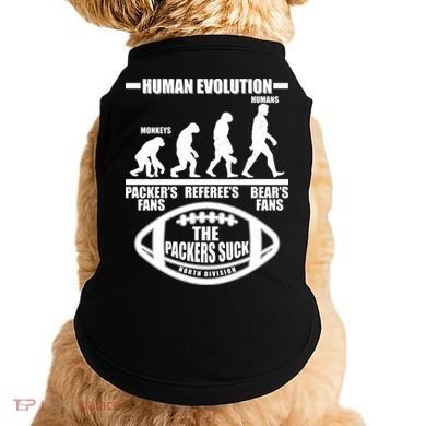 Funny Human Evolution Football Fan Doggie Tank