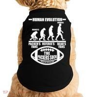 Funny Human Evolution Football Fan Doggie Tank thumb 0