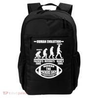 Funny Human Evolution Football Fan Backpack thumb 0