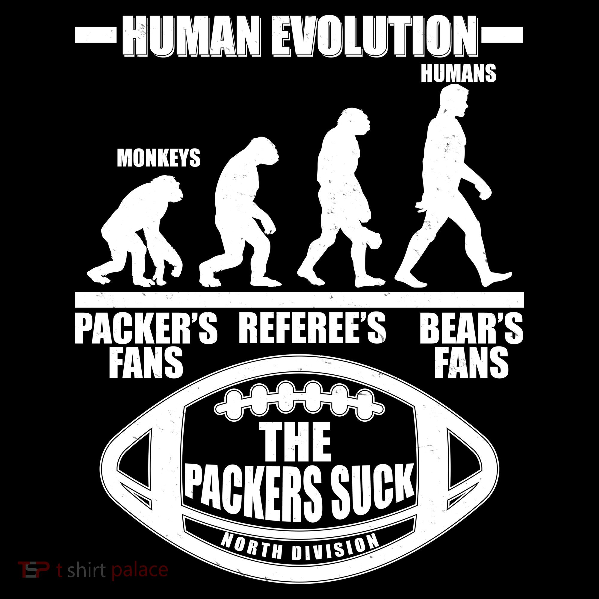 Funny Human Evolution Football Fan Backpack