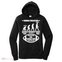 Funny Human Evolution Football Fan Women's Hoodie thumb 0