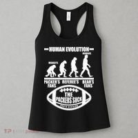 Funny Human Evolution Football Fan Women's Tank Top thumb 3