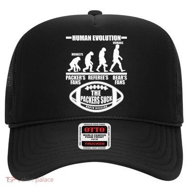 Funny Human Evolution Football Fan Hat