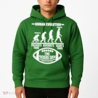 Funny Human Evolution Football Fan Hoodie thumb 2