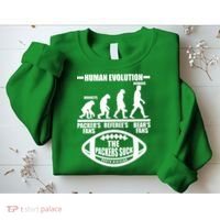 Funny Human Evolution Football Fan Sweatshirt thumb 2