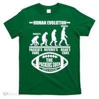 Funny Human Evolution Football Fan T-Shirt thumb 0