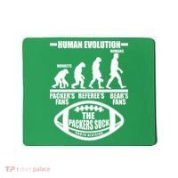 Funny Human Evolution Football Fan Mousepad thumb 0