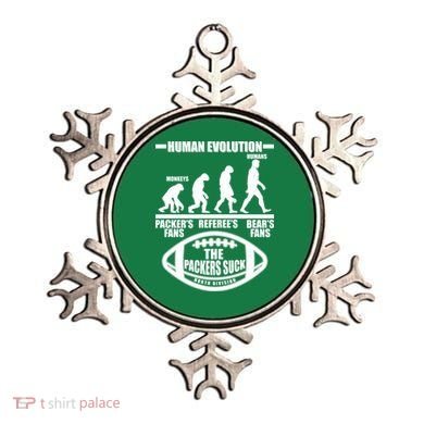 Funny Human Evolution Football Fan Ornament