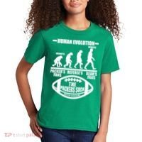 Funny Human Evolution Football Fan Kids T-Shirt thumb 2