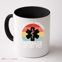 Funny Husband Emotional Support Husband Do Not Pet Coffee Mug thumb 0