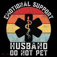 Funny Husband Emotional Support Husband Do Not Pet Coffee Mug thumb 5