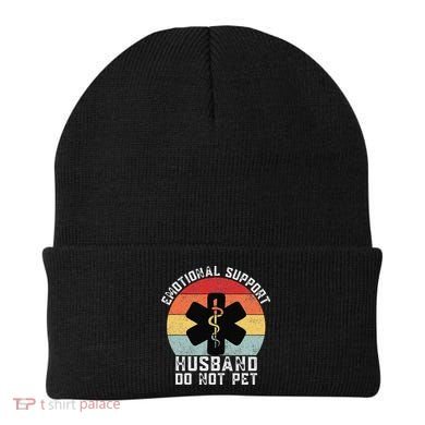 Funny Husband Emotional Support Husband Do Not Pet Beanie