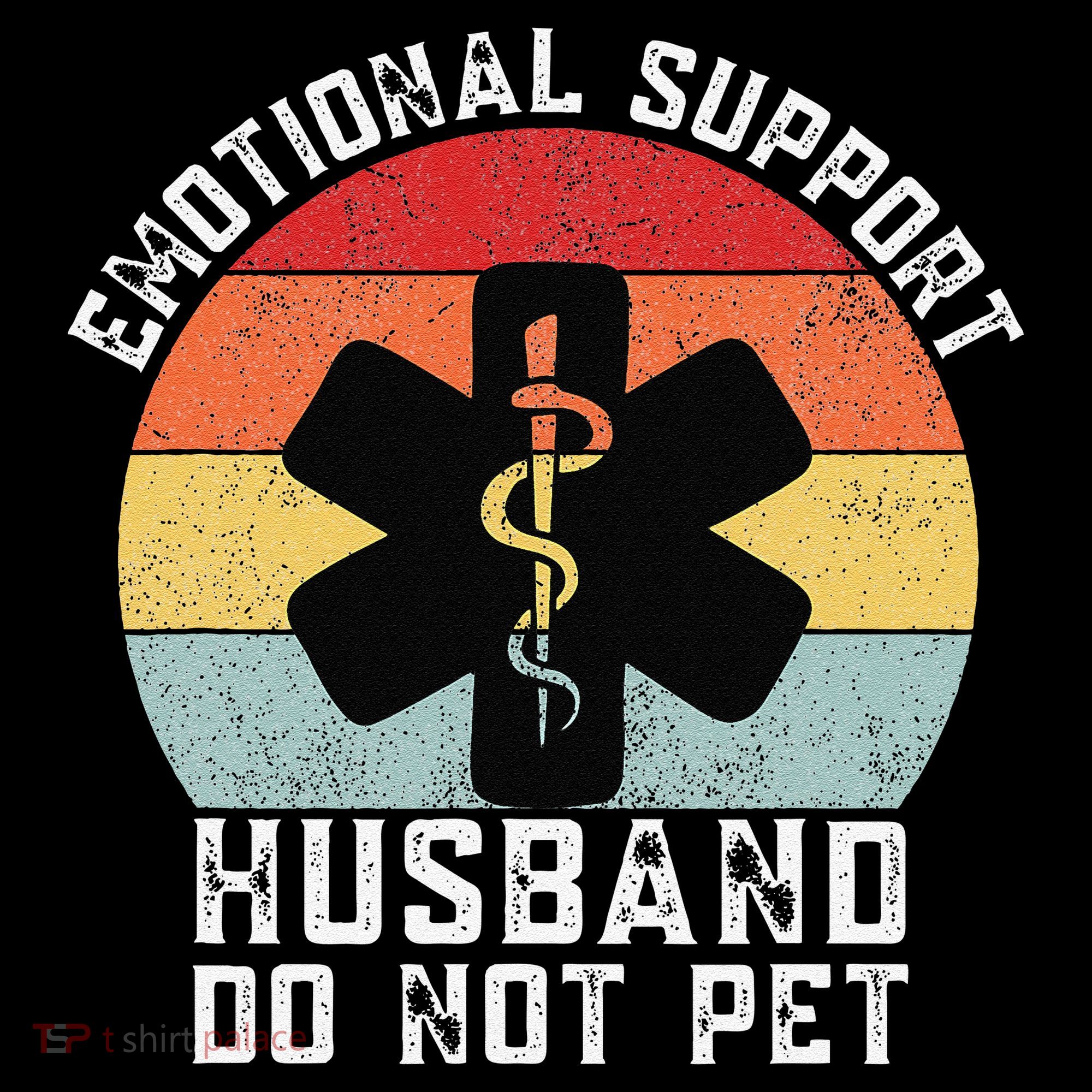 Funny Husband Emotional Support Husband Do Not Pet Coaster