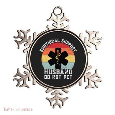 Funny Husband Emotional Support Husband Do Not Pet Ornament
