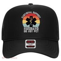 Funny Husband Emotional Support Husband Do Not Pet Hat thumb 0