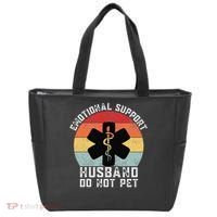 Funny Husband Emotional Support Husband Do Not Pet Tote Bag thumb 0