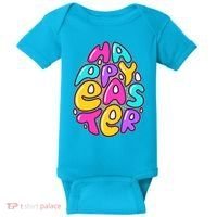 Funny Happy Easter Egg Baby Bodysuit thumb 0