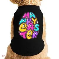 Funny Happy Easter Egg Doggie Tank thumb 0