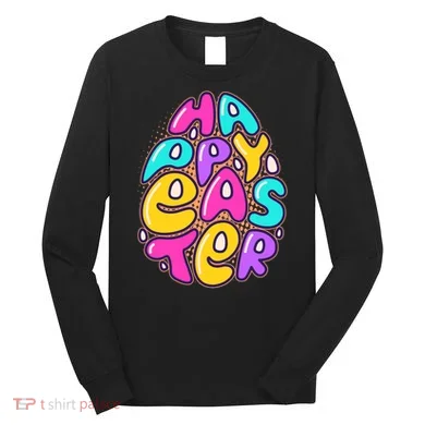 Funny Happy Easter Egg Long Sleeve Shirt