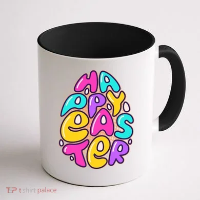 Funny Happy Easter Egg Coffee Mug back