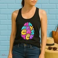 Funny Happy Easter Egg Women's Tank Top thumb 2