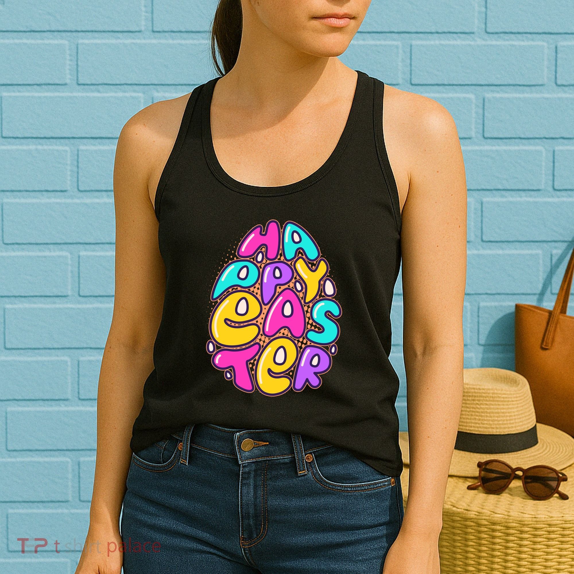 Funny Happy Easter Egg Women's Tank Top