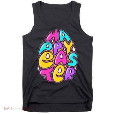 Funny Happy Easter Egg Tank Top