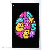 Funny Happy Easter Egg Golf Towel thumb 0