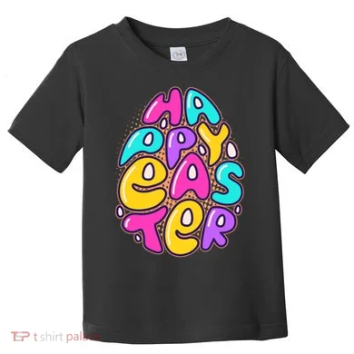 Funny Happy Easter Egg Toddler T-Shirt