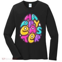 Funny Happy Easter Egg Women's Long Sleeve Shirt thumb 0