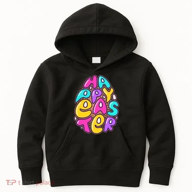 Funny Happy Easter Egg Kids Hoodie