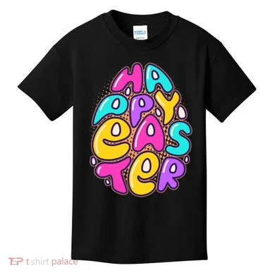 Funny Happy Easter Egg Kids T-Shirt